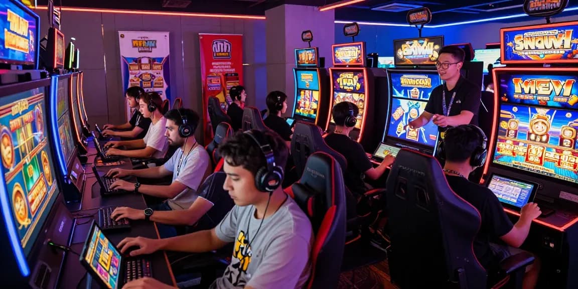 Pengalaman bermain di cipung138 dengan pemain yang terlibat di lingkungan gaming modern dan energik.