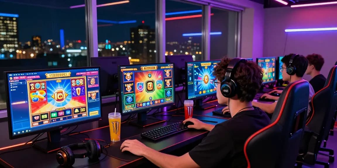 Slot88 pengalaman bermain game dengan antarmuka menarik dan suasana gamer yang penuh semangat.