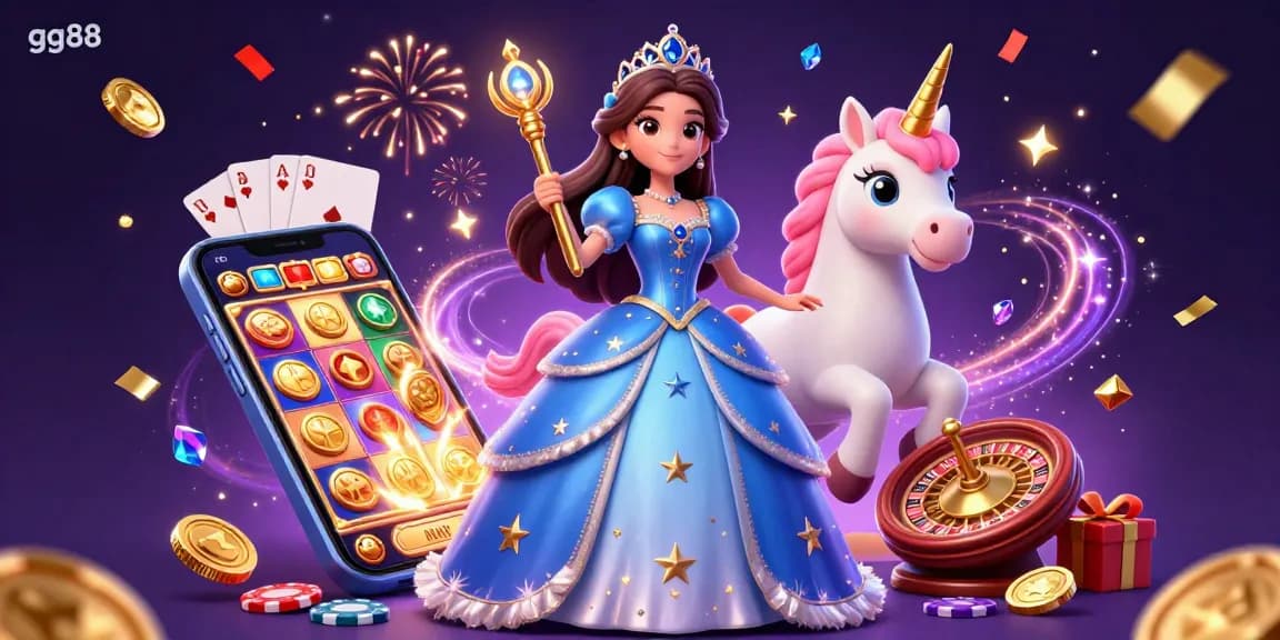 Spin slots and win at gg88 with a colorful and engaging casino illustration.