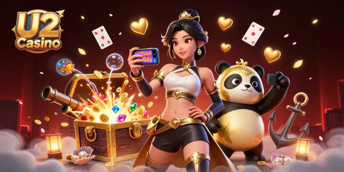 Experience U2 Casino with vibrant gaming action and rich illustrations.