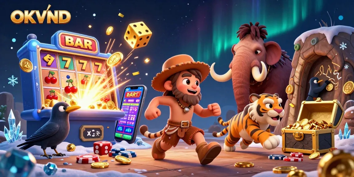 Experience thrilling wins at OKVND Casino with exciting slot machines and vibrant gaming elements!