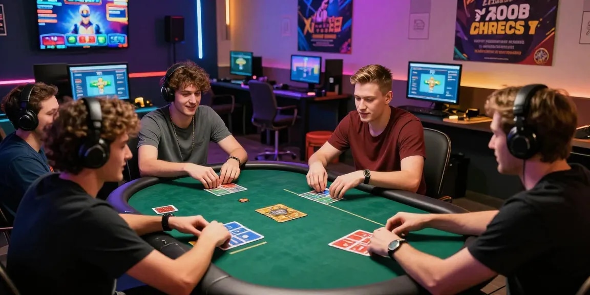 Engaging online gaming atmosphere showcasing gamebaidoithuong with diverse players enjoying card games and promotional offers.