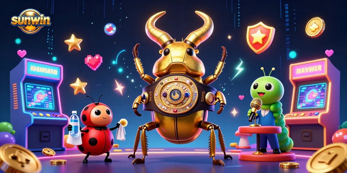 Experience thrilling wins with sunwin's vibrant casino adventure featuring playful 3D characters.