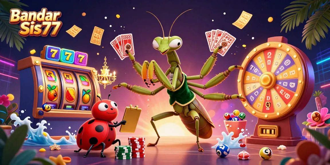 Permainan menarik di Bandar Slot Sis77 dengan karakter kartun dalam ilustrasi 3D yang penuh warna.