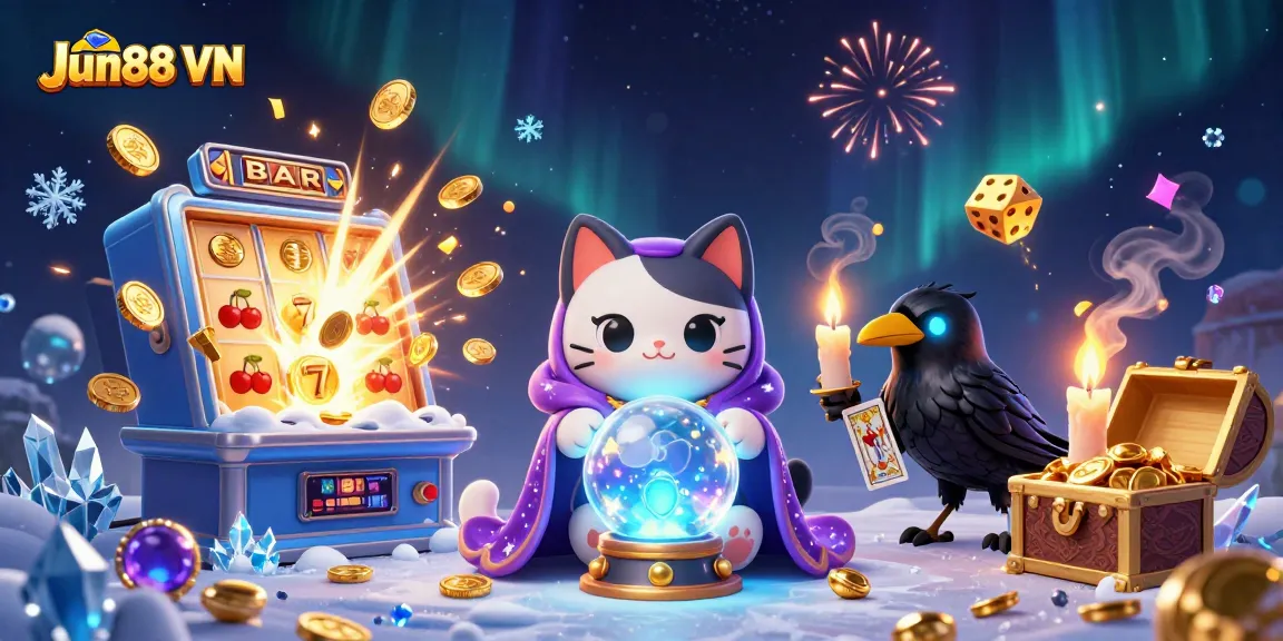Engage in thrilling gaming experiences at Jun88 VN with 3D mystic characters and spectacular slot scenes.