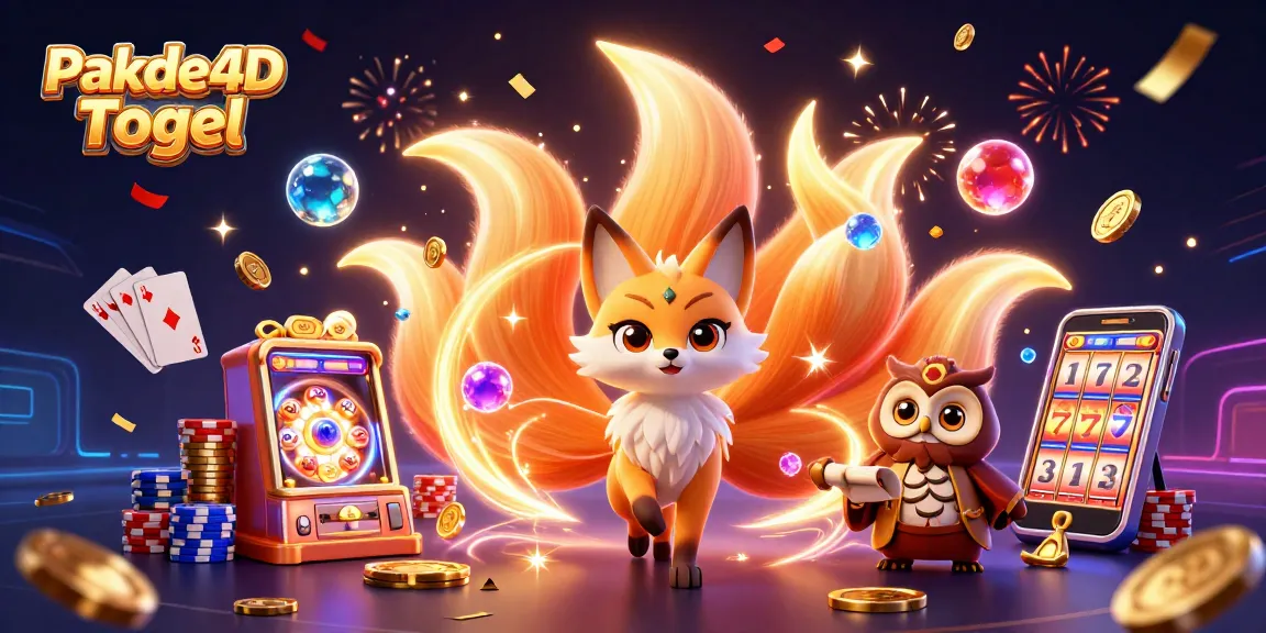Witness the vibrant Pakde4D Togel scene showcasing colorful characters and exciting gaming elements.