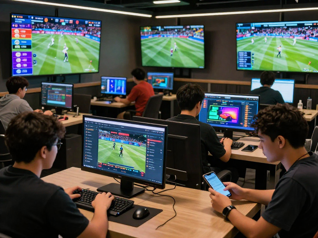 Engaged players exploring FairPlay id on a modern online betting platform with live cricket and casino games.