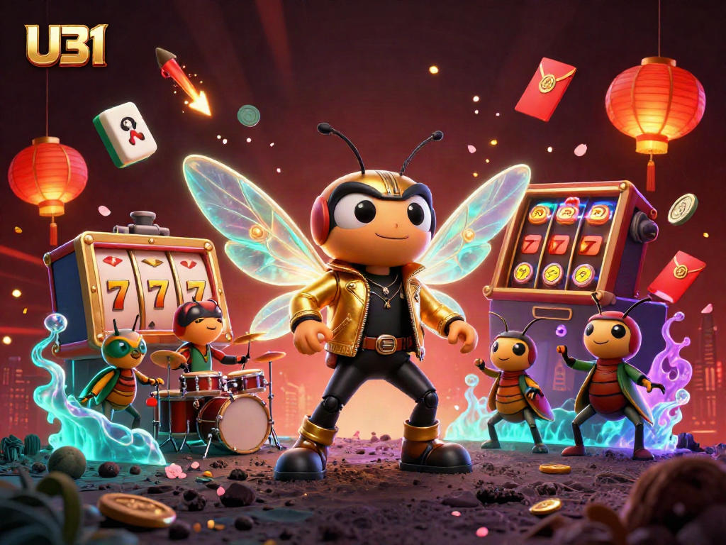 Experience thrilling gameplay at U31 with vibrant casino elements and energetic characters.