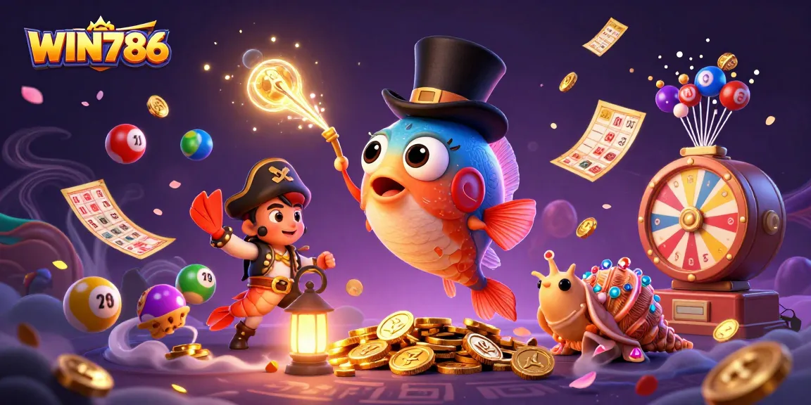 WIN786 invites players to experience thrilling casino gameplay with colorful elements flooding the scene.