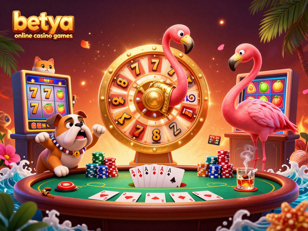 Experience the excitement of betya online casino games with vibrant characters and dynamic casino elements.
