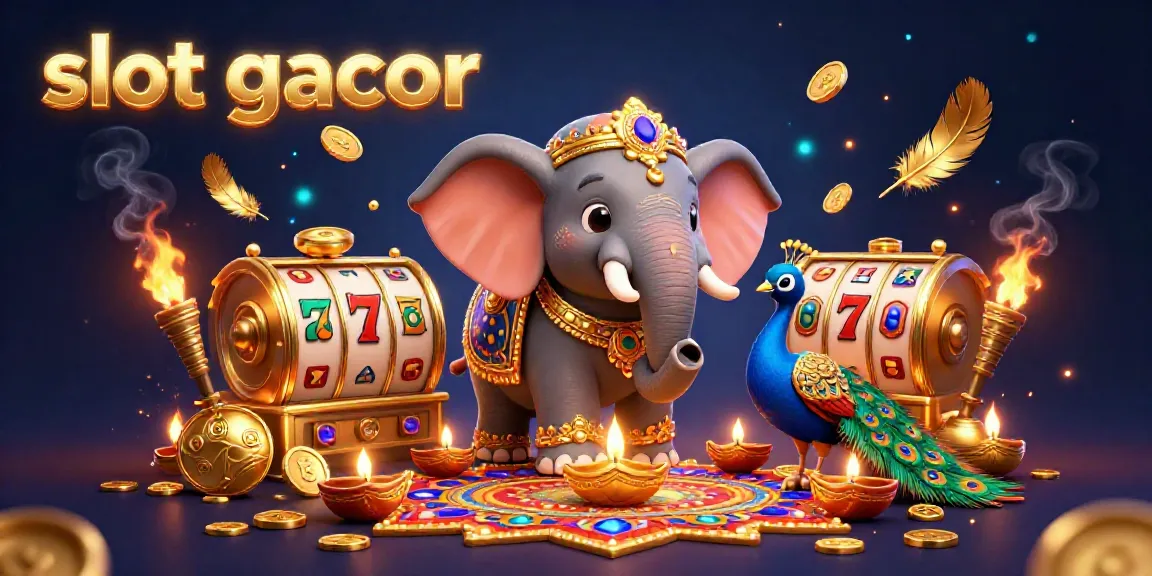 Experience lively slot gacor action with a vibrant gambling scene showcasing luck and excitement.