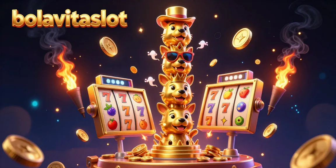 Experience thrilling wins at bolavitaslot with vibrant, animated slot reels and lively totem designs.