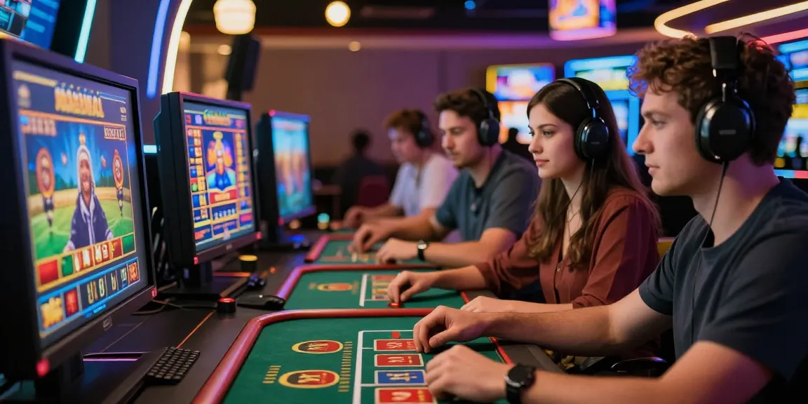Players enjoying KO66 online casino games with vibrant graphics and engaging atmosphere.