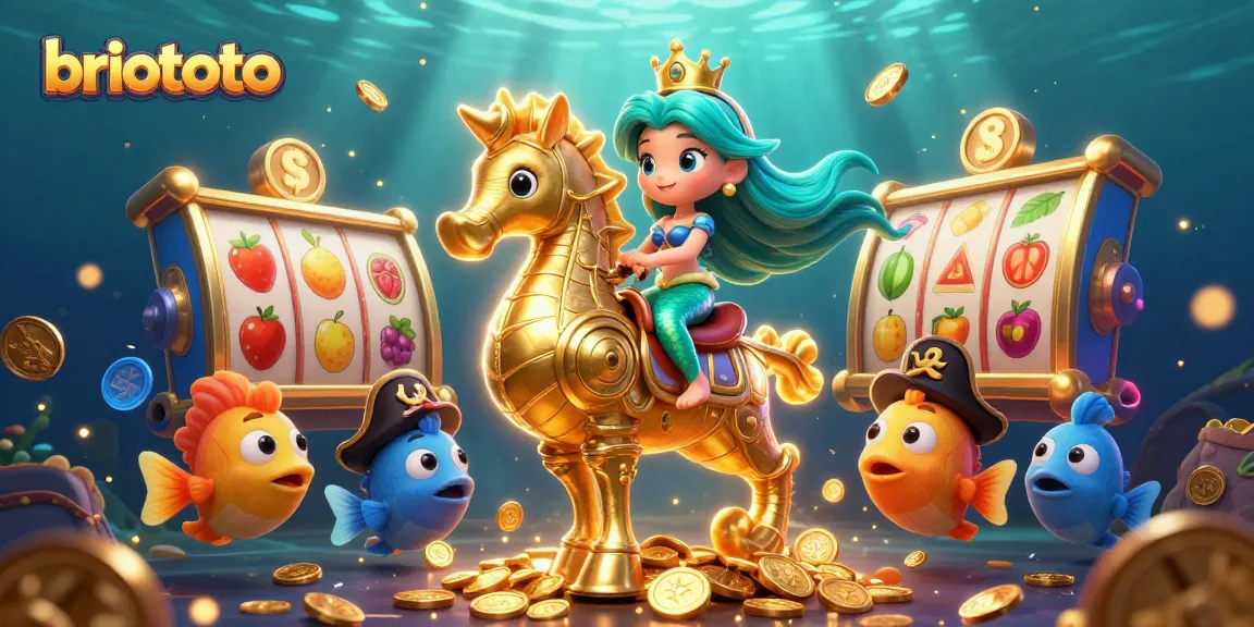 Briototo brings luck and excitement with a dynamic casino scene featuring a mermaid and treasures.