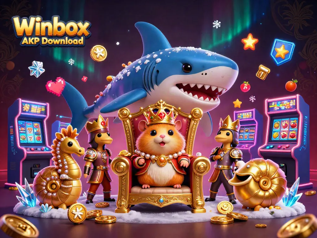 Experience excitement with the Winbox APK Download featuring a unique gaming theme and vibrant illustrations.