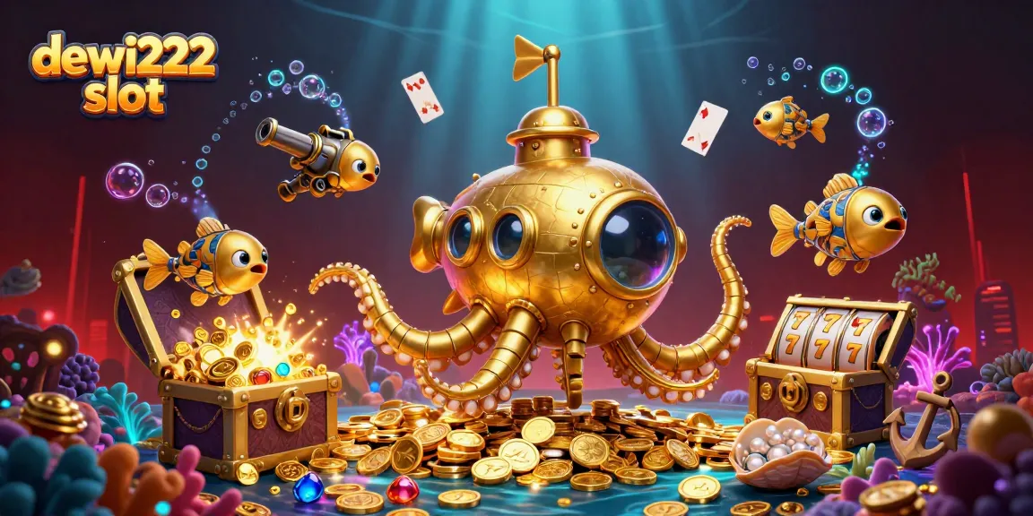 Permainan menarik di dewi222 slot dengan harta karun bawah laut dan simbol slot yang mengesankan.