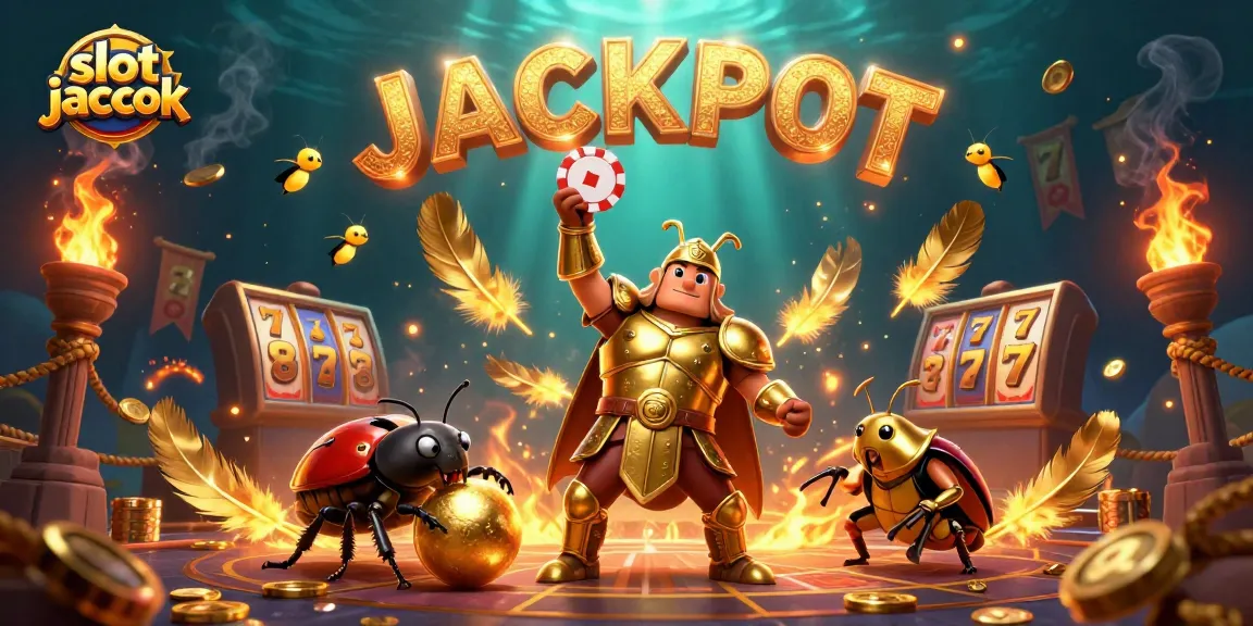 Menyaksikan slot jackpot dalam ilustrasi 3D menampilkan karakter menarik dan elemen kasino yang kaya, siap untuk menang.