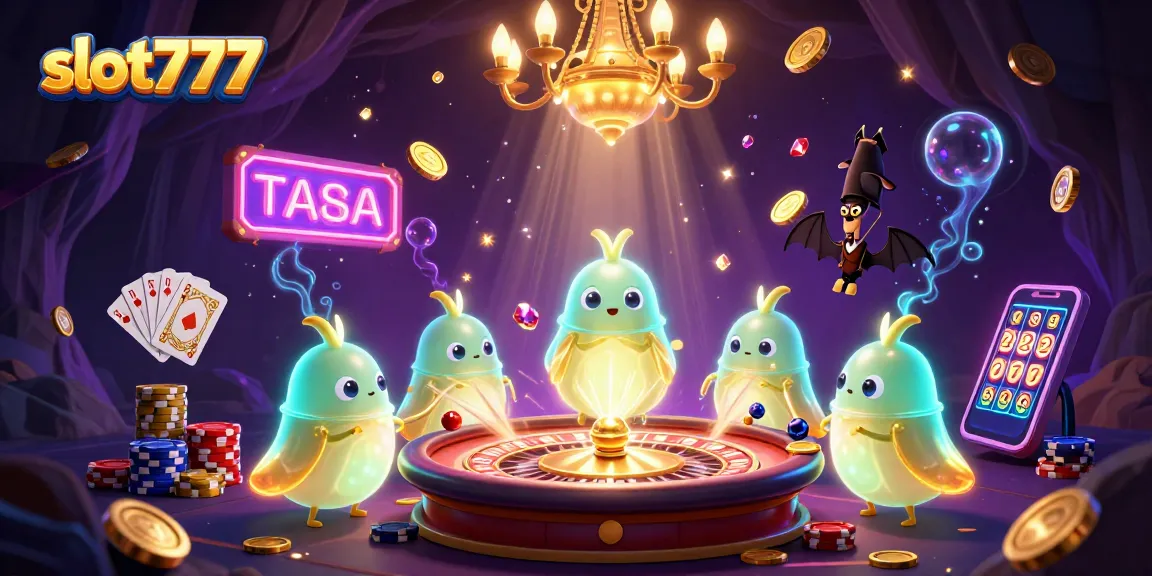Experience thrilling jackpot action with slot777 in a vibrant casino scene illuminated by glowworms.