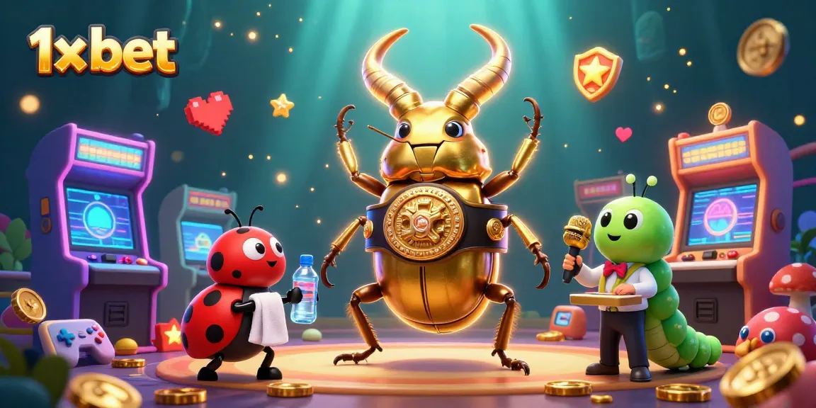 Experience the excitement of 1x bet with a vibrant 3D cartoon illustration showcasing thrilling casino elements.